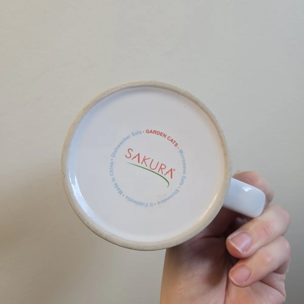 Sakura cat mug